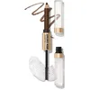 Image de Revlon ColorStay Brow Fantasy, Produit sourcils 2-en-1 : crayon au fini poudré et gel transparent fixant infusé de provitamine B5, Tenue jusqu'à 16 heures, 003 Medium Brown