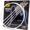 Image de DR Strings HI-DEF NEON  - Cordes de basse de couleur blanche : 5 cordes moyennes 45-125