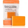Image de Carbon Theory Facial Cleansing Bar Vitamin C & Caffeine savon nettoyant visage à la vitamine C Orange 100 g