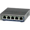 Image de Netgear GS105E-200PES Smart Switch Ethernet Web Manageable 5 Ports Gigabit | Protection à Vie ProSafe & Amazon Basics Câble réseau Ethernet RJ45 catégorie 6-1,5 m - 5 câbles