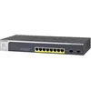 Image de NETGEAR (GS510TPP) Smart Switch Web manageable PoE Professionnel 10 Ports RJ45 Métal Gigabit, avec 8 Ports PoE+ Budget de 190 W, 2 SFP Gigabit, Bureau ou en Rack, Protection à Vie ProSAFE