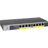 Image de NETGEAR (GS108PP) Switch Ethernet PoE+ 8 Ports RJ45 Métal Gigabit (10/100/1000), switch RJ45 avec 8 Ports PoE+ à 123W Upgradable, Position Bureau, mur ou Rackable, Garantie à vie