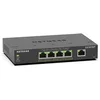 Image de NETGEAR (GS305EP) Switch Ethernet PoE 5 Ports RJ45 Gigabit (10/100/1000), Serie Plus Manageable PoE, switch RJ45 4 Ports PoE+ 63 W, positionnement sur un bureau ou au mur, Silencieux, idéal PME