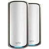 Image de NETGEAR Orbi, Système Mesh WiFi 7(RBE972), 2-Pack, Jusqu'à 27 Gbps, Couvre jusqu'à 440 m² et 200 appareils, Ports Ethernet 10G, Quad-Band BE27000, Compatible murs épais et toutes Box internet,Blanc