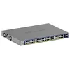 Image de NETGEAR (GS752TXP) Smart Switch Web manageable Gigabit Ethernet PoE 52 Ports, avec 48 Ports PoE+ 380 W, 2 Ports SFP+ 10 Gigabit, Administration Cloud Insight, Mur ou Rack