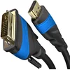 Image de KabelDirekt   Adaptateur HDMI DVI avec protection contre interférences signal A.I.S.   5m (câble moniteur bidirectionnel DVI-D 24+1/High Speed, connecte dispositif HDMI à moniteur, Full HD/1080p)