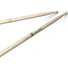 Image de ProMark Classic Forward 2B Raw Hickory Drumsticks, pointe nylon ovale, non fini, 1 paire