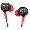 Image de PowerA Écouteurs filaires pour Nintendo Switch 2 - Noir, sous Licence Officielle, Intra-Auriculaires 8 mm avec 3 Embouts et Pochette de Rangement