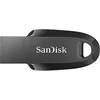 Image de SanDisk Ultra Curve 128 Go Flash Drive, Clé USB 3.2, des vitesses allant jusqu'à 100 Mo/s, Rescue Pro Deluxe Software, Porte-clés intégrée, Noir
