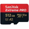 Image de SanDisk Extreme PRO 512 Go microSDXC, Carte micro sd + adaptateur SD (Pour smartphone, caméra d'action ou droner, jusqu'à 200 Mo/s) RescuePRO Deluxe UHS-I, Class 10, U3