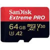 Image de SanDisk Extreme PRO Carte microSDXC 64 GB Class 10, UHS-I, v30 Video Speed Class résistance aux chocs, étanche