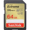 Image de SanDisk 64GB Extreme SDXC kort, upp till 170 MB/s + RescuePro Deluxe, UHS-I, Kort 10, U3 V30