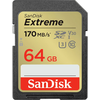 Image de SanDisk SDXC 64 Go Extreme 170 Mo/s UHS-I U3 V30