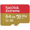 Image de SanDisk SanDisk Extreme - Flash-Speicherkarte (microSDXC-an-SD-Adapter inbegriffen) Carte microSD 64 GB Class 10, UHS-I, v30 Video Speed Class résistance aux