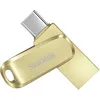 Image de SanDisk 256GB Ultra Dual Drive Luxe, Clé USB Type-C, Entièrement Métallique, Jusqu'à 400 Mo/s, Avec Connecteurs USB-C et USB-A Réversibles, Pour Smartphones, Tablettes, Mac et PC, L'Or