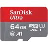 Image de SanDisk 64 Go Ultra microSDXC UHS-I Carte + Adaptateur SD, avec jusqu'à 140 Mo/s, Classe 10, U1, homologuée A1