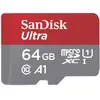 Image de SanDisk microSDXC Ultra 64GB (A1/UHS-I/Cl.10/140MB/s) + Adapter Mobile Carte microSDXC 64 GB A1 Application Performance Class, UHS-Class 1
