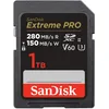 Image de SanDisk Extreme PRO Carte SDXC 1 To (Carte SD V60, Vitesse de Lecture jusqu'à 280 Mo/s, UHS-II, 6K, 4K UHD, logiciel de récupération des données RescuePRO Deluxe, Class 10, U3)