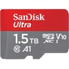 Image de SanDisk Ultra microSDXC + Adaptateur SD 1.5 To (pour Android Smartphone et Tablette, Video Full HDD, jusqu'à 150 Mo/s, UHS-I, La Performance A1, V10, Class 10, U1)