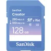 Image de SANDISK Creator Carte SD UHS-II 128 Go (pour appareils reflex et Mirrorless, vidéo 6K, V60, USH-II, jusqu'à 280 Mo/s, en lecture, RescuePRO Deluxe, 1 mois d'Adobe Creative Cloud Inclus)
