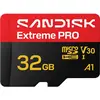 Image de SanDisk Extreme Pro Carte microSDHC 32 GB v30 Video Speed Class, A1 Application Performance Class, UHS-I