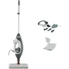 Image de Shark Floor & Handheld Steam Cleaner, Balai vapeur pour sols durs avec Klik n' Flip, Nettoyage de carrelage, surfaces, robinets et verres avec Lift-Away, 5 accessoires, 2 réglages, Gris/Blanc S6005EU