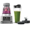 Image de Ninja Foodi Power Nutri Blender 2-en-1, mixe des bols de smoothie et des boissons glacées, programmes automatiques, gobelet de 700 ml et bol de 400 ml avec palette motorisée, 1100 W, argent CB100EU