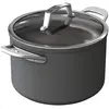 Image de Ninja Foodi ZEROSTICK Casserole de 22cm avec Couvercle en Verre, Durable, Antiadhésive, Alu Anodisé, Induction, Va au Lave-Vaisselle et au Four, Poignée en Inox, Gris C30422EU