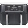 Image de NINJA Foodi MAX Dual Zone Air Fryer, 2 Tiroirs, 9,5L, 6-en-1, Sans Huile, Air Fry, Croustillant Max, Rôtir, Cuire, Déshydrater, 8 Portions, Paniers Antiadhésifs Vont Au Lave-Vaisselle, Noir AF400EU