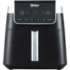 Image de Ninja Air Fryer MAX PRO, 6.2L, sans huile, grand tiroir, rôtir, cuire, frire, familial, numérique, produits congelés, antiadhésif, panier et plaque de cuisson compatibles lave-vaisselle, gris, AF180EU