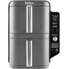 Image de NINJA Double Stack XL Friteuse sans huile, friteuse verticale à 2 tiroirs, 4 niveaux cuisson, 2 tiroirs et 2 grilles, design compact, capacité de 9,5L, 6 fonctions de cuisson, 8 portions, gris SL400EU