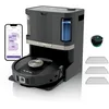 Image de Shark PowerDetect Aspirateur Robot Laveur avec Base autovideuse et nettoyante de 60 Jours   Navigation 3D LiDAR   Wi-FI/App   4 tampons Anti-microbiens, 1 Cartouche Anti-odeurs et 2 brosses   Noir