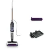 Image de Shark SteamPickUp 3-en-1 balai vapeur pour sols, non chimique, sépare débris humides et secs, 420 ml. Inclut : rouleau brosse supplémentaire, socle de rangement, support pour rouleau, Blanc SD200EU