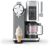 Image de NINJA CREAMi Scoop et Swirl Machine a Glace et Sorbetière, 13 modes, Machine a glaces l’italienne Intégré, Avec 2 pots, Pièces Amovibles Lavables au Lave-Vaisselle, Gris platine NC701EU