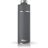 Image de Ninja Thirsti Bouteille et flasque 530 ml, Couvercle, Triple isolation | étanche, conçue pour boissons gazeuses, chaudes et froides, Voyage/sport, en acier inoxydable, Gris - DW1801EUUKGY