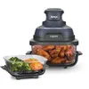 Image de Ninja CRISPi Friteuse sans huile portable, 3,8L, 4-en-1 : Frire sans huile, Rôtir, Garder au chaud, Recroustiller, FN101EUGY + Ninja CRISPi 2 boites en verre sous vide TempWare XSKLIDPLT2EUUK