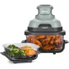 Image de Ninja CRISPi Friteuse sans huile portable, 3,8L, 4-en-1 : Frire sans huile, Rôtir, Garder au chaud, Recroustiller, FN101EUSG + Ninja CRISPi 2 boites en verre sous vide TempWare XSKLIDPLT2EUUK