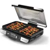 Image de Ninja Sizzle Pro XL Grill Electrique Intérieur & Plancha Electrique Céramique, Grill Multifonction Pour Grillade Maison & Smash Burger, Couvercle, Accessoires, Argent/Noir GX101EU
