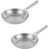 Image de Ninja EverClad Ensemble de batterie de cuisine 2 poêles en acier inoxydable, Convient à tous les types de feux, y compris l’induction, Compatible au four, Base 100% induction, C92000EUI