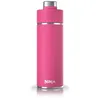 Image de Ninja Thirsti Bouteille et flasque 530 ml avec couvercle étanche, conçue pour boissons gazeuses, chaudes et froides. Voyage/sport. Triple isolation, en acier inoxydable, Fuchsia, DW1801EUUKBP