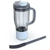 Image de Ninja BlendBoss Mug de voyage avec couvercle à bec verseur et paille amovible, compatible avec le Ninja BlendBoss et les porte-gobelets lavables au lave-vaisselle, Cyberespace XSKDB324LSCY