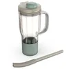 Image de Ninja BlendBoss Mug de voyage avec couvercle à bec verseur et paille amovible, compatible avec le blender Ninja BlendBoss et les porte-gobelets lavables au lave-vaisselle, Beige XSKDB324LSST