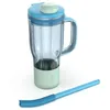 Image de Ninja BlendBoss Mug de voyage avec couvercle à bec verseur, paille amovible, compatible avec le blender Ninja BlendBoss et les porte-gobelets lavables au lave-vaisselle, Framboise bleue BXSKDB324LSBL