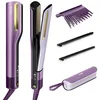 Image de Shark SilkiPro Straight Lisseur + Sèche-cheveux en un avec étui de rangement résistant à la chaleur - [HT401EUPU]