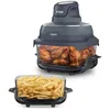Image de Ninja CRISPi Friteuse sans huile portable, 3,8L, 4-en-1 : Frire sans huile, Rôtir, Garder au chaud, Recroustiller, Design compact, 2 récipients avec couvercles, 1 700 W, Gris FN201EUBL1