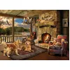 Image de Cobble Hill Puzzle de 1000 pièces   Cabane au bord du lac   Exemple d'affiche incluse
