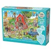 Image de Cobble Hill 3847018 Puzzle Familial de 350 pièces de Puzzle de Tailles différentes avec Poster, Puzzle générationnel à partir de 9 Ans