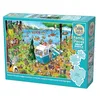 Image de Cobble Hill 3847024 Familial de 350 pièces avec différentes Tailles, Affiches, Puzzles générations à partir de 9 Ans, Voyage de Camping Fou