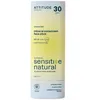 Image de ATTITUDE Crème Solaire Visage Minéral Solide, pour Peaux Sensibles, SPF 30, EWG Verified, Protection Large Spectre UVA/UVB avec Oxyde de Zinc, Testé Dermatologiquement, Végan, Sans Parfum, 20 g