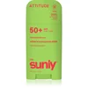 Image de Attitude Sunly Kids Watermelon & Coco crème protectrice minérale visage et corps en stick SPF 50+ 60 g
